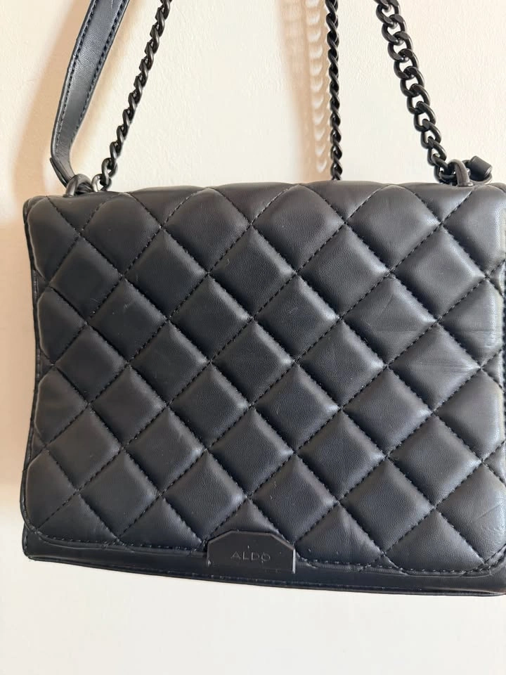 ALDO Quilted Crossbody Bag - All Black - photo 2