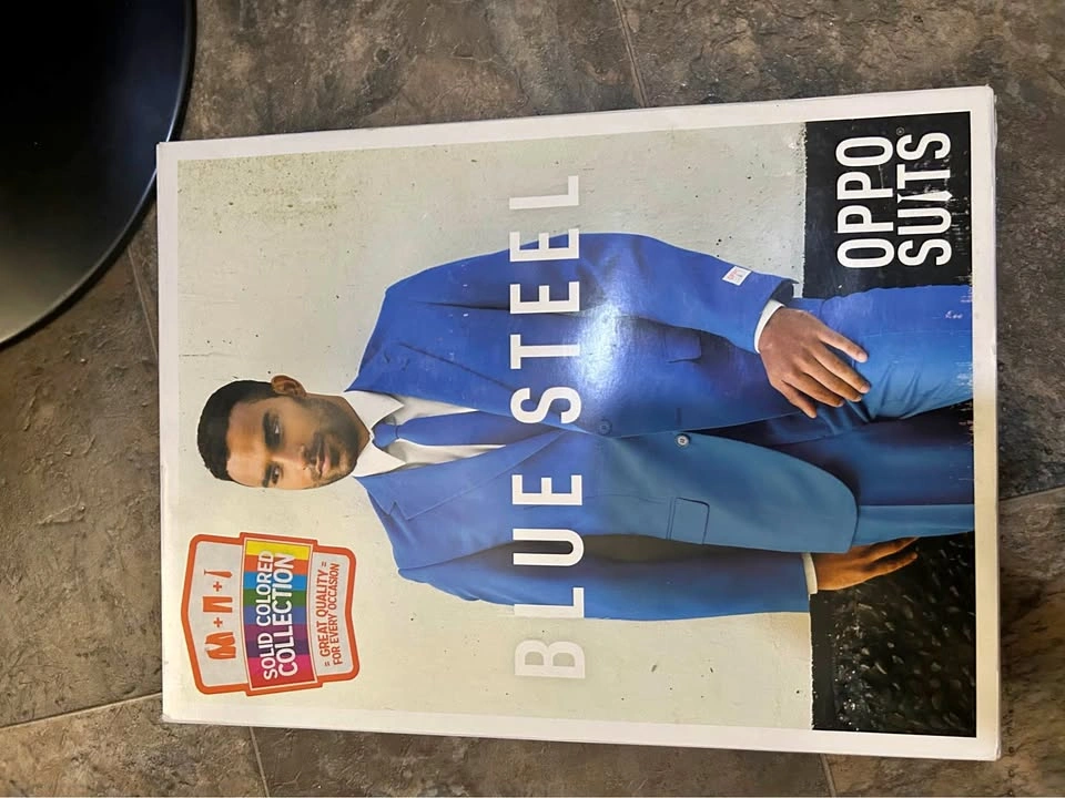 Blue suit