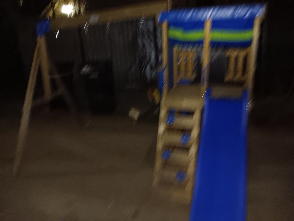 Swing Playset With Slide And Rock Climb - photo 4
