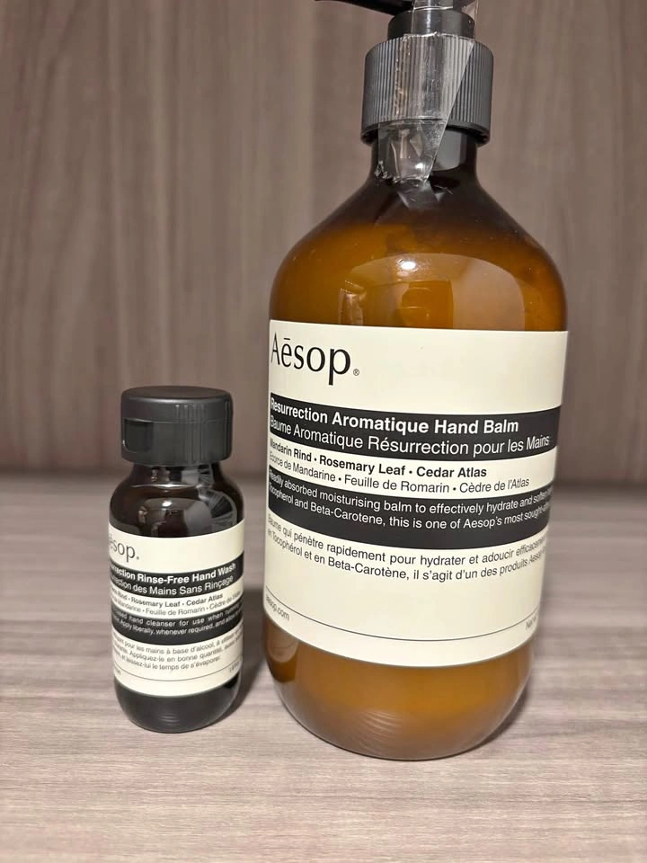 Aesop Resurrection Hand Balm 500ml + Rinse-Free Wash 50ml