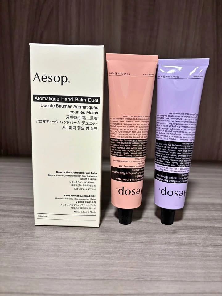 Aesop Hand Balm Duet - Resurrection & Eleos 75ml x2 - Brand New