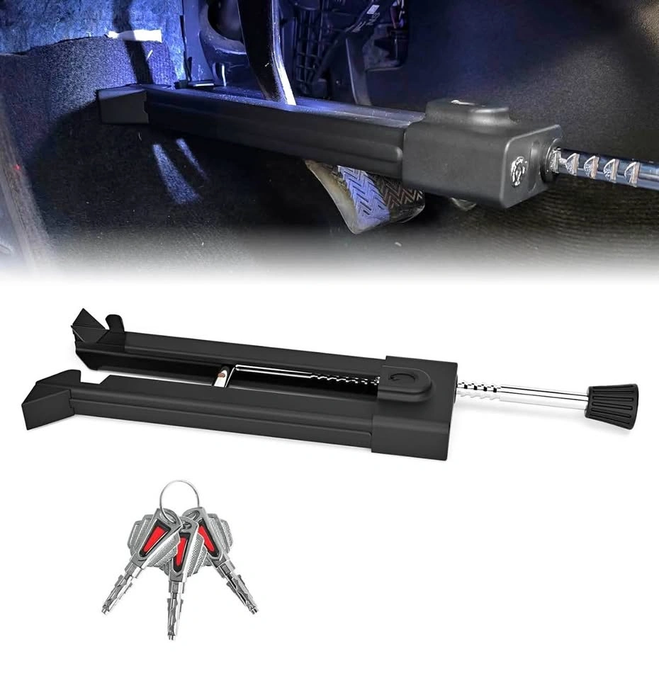 Car Brake Pedal Lock - Anti-Theft Device with LED