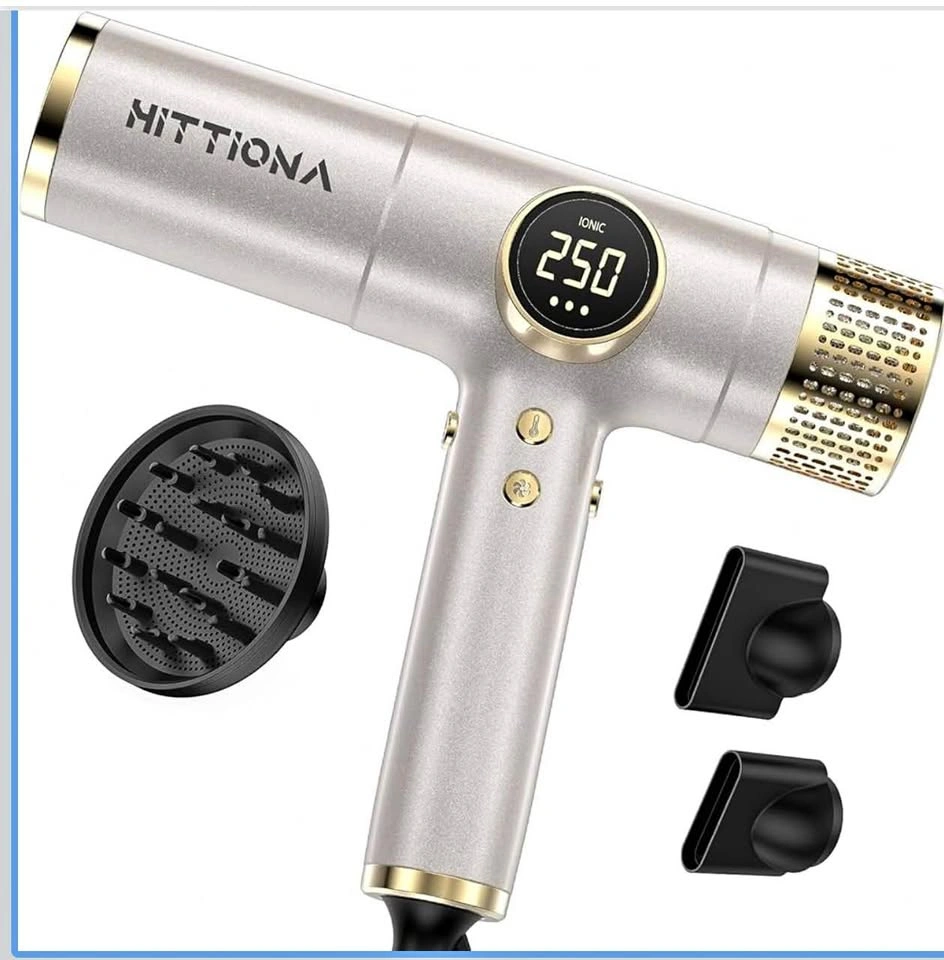 NEW HITTIONA Ionic Hair Dryer - 2000W Travel Blow Dryer