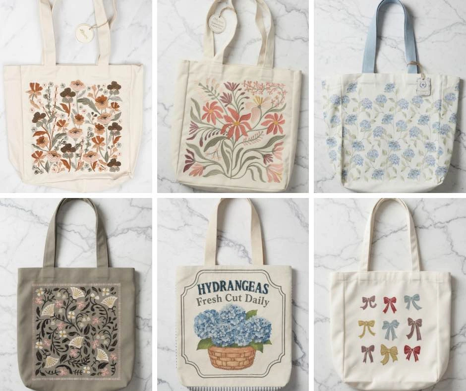 Cute Tote Bags - Elmo & Friends, Farmer’s Market & Floral - photo 2