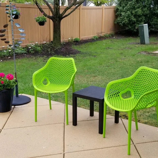 Farrah Premium All-Weather Outdoor Stacking Dining Armchair (Set