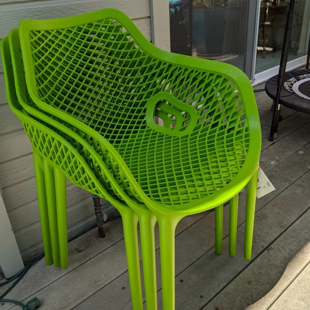 Farrah Premium All-Weather Outdoor Stacking Dining Armchair (Set - photo 4