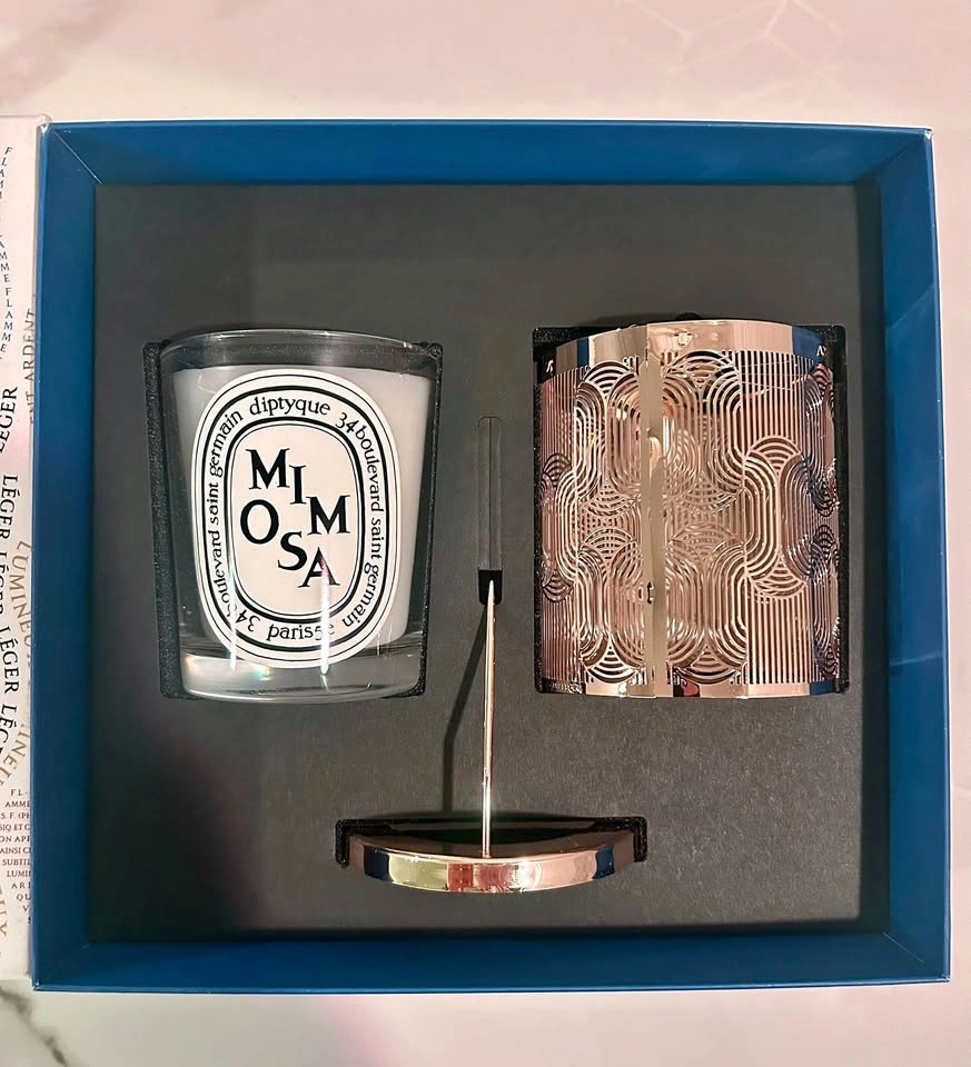 Diptyque Mimosa Candle Lantern Gift Set