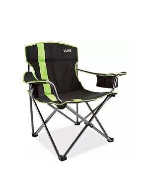 Camp Chair - Black and Lime New packed box