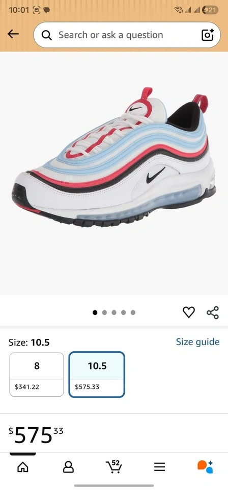 Nike Air Max 97 'Gundam' - CW6986 100 Size 10.5 - photo 5