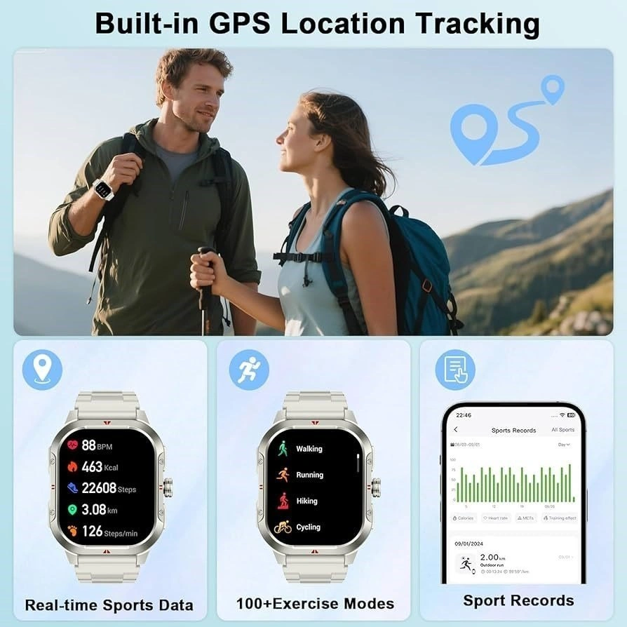 Smart Watch, 2.06"HD Touch Screen Fitness Tracker - photo 4