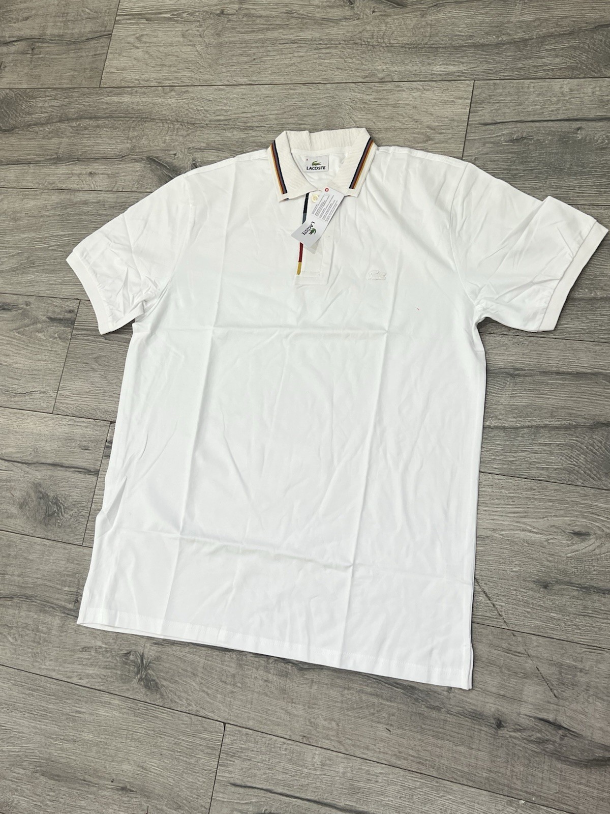 Lacoste Men's White Polo Shirt XL Classic Fit Short Sleeve Cotto - photo 4