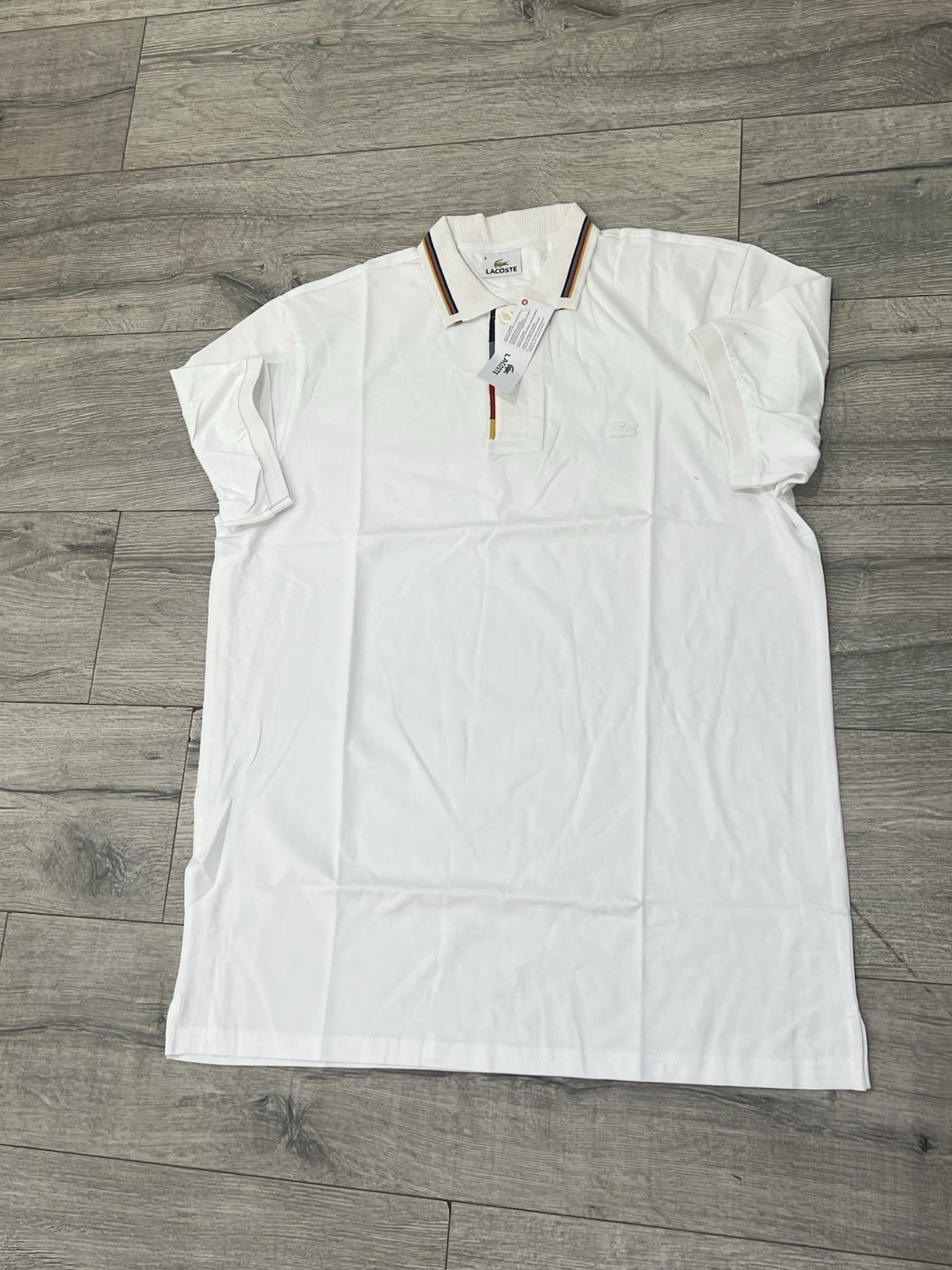 Lacoste Men's White Polo Shirt XL Classic Fit Short Sleeve Cotto - photo 5