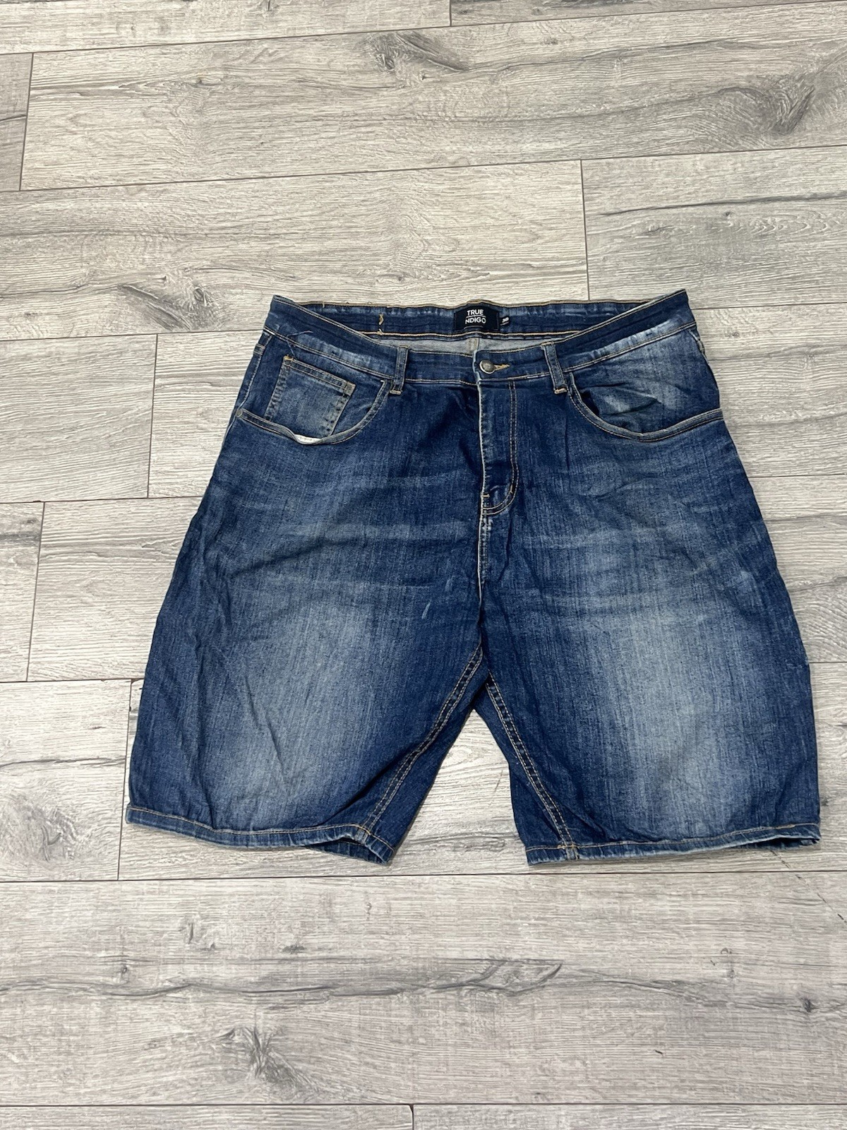 True Indigo Men's Blue Jeans Size 36 Straight Fit - photo 4