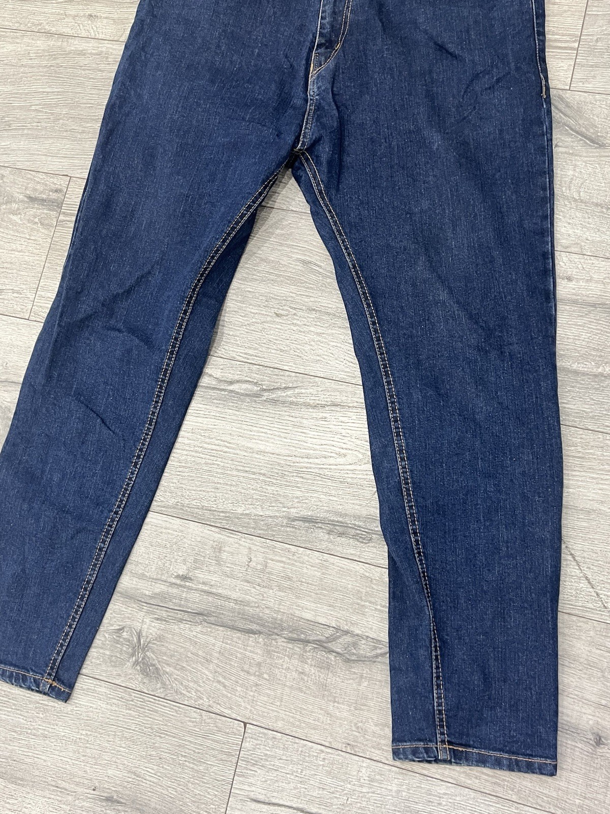ZARA Men's Blue Denim Jeans - Size 36 Slim Straight - photo 4