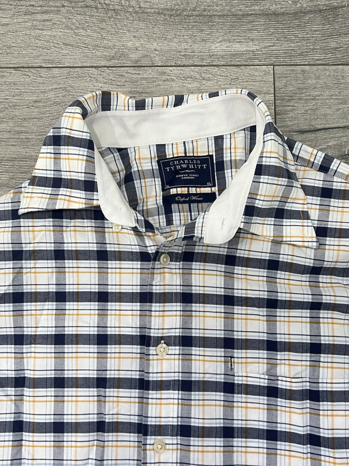 Charles Tyrwhitt Men's Plaid Button Down Shirt XL