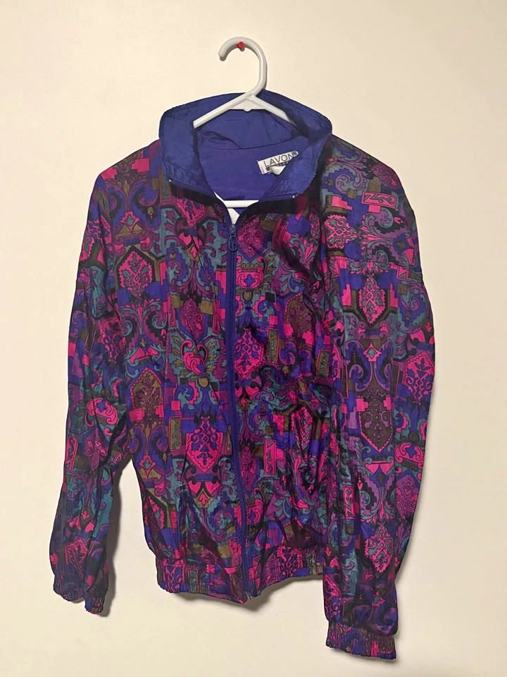 Psychedelic Lavon Petites Windbreaker Zip Up