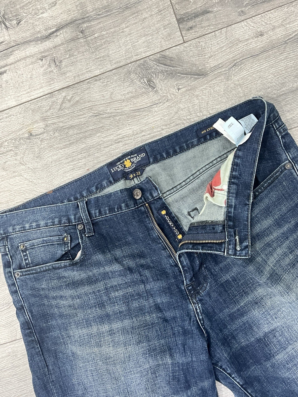 Lucky Brand Men's Jeans 33x32 Blue Denim Straight Fit