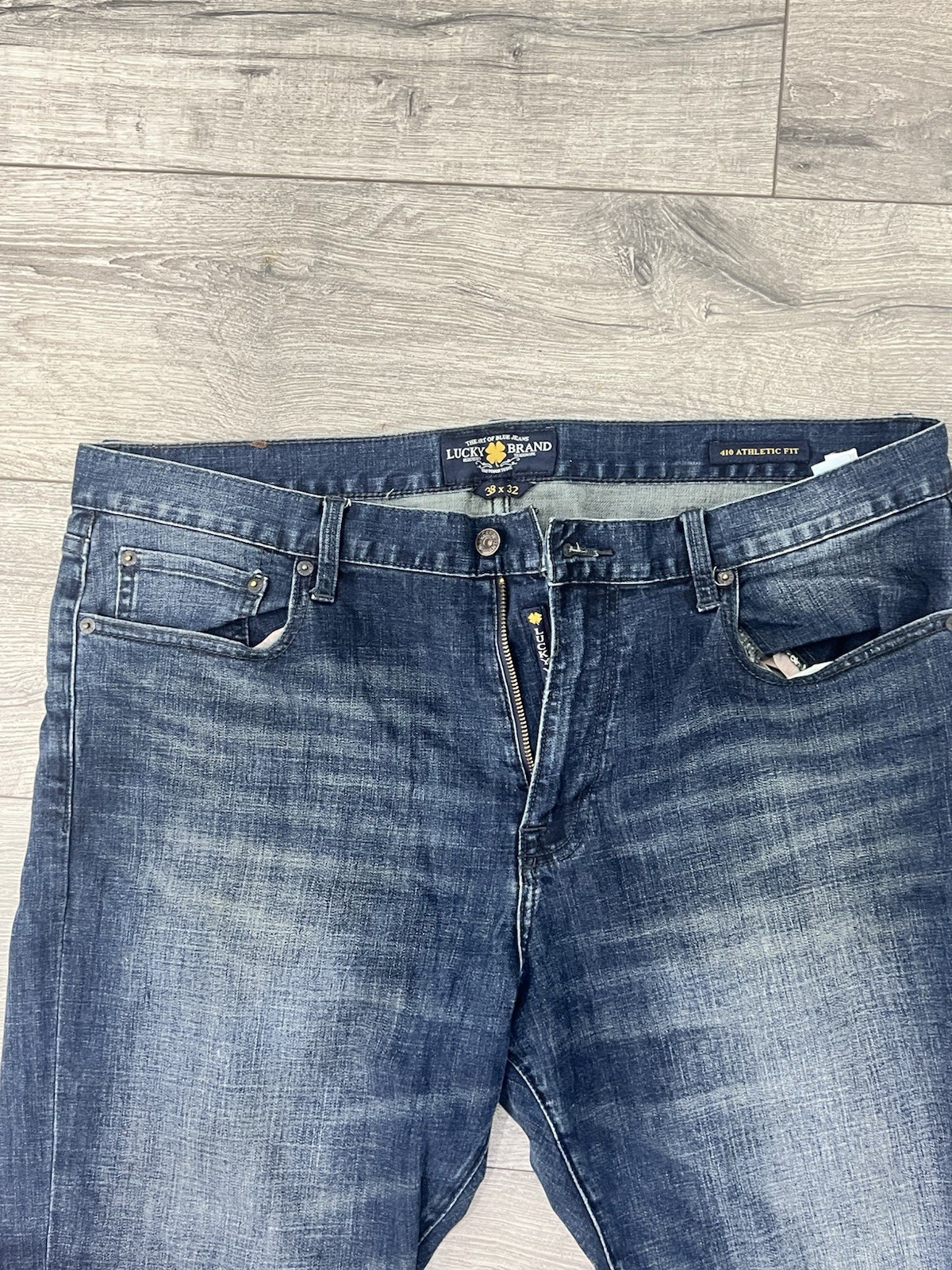Lucky Brand Men's Jeans 33x32 Blue Denim Straight Fit - photo 3