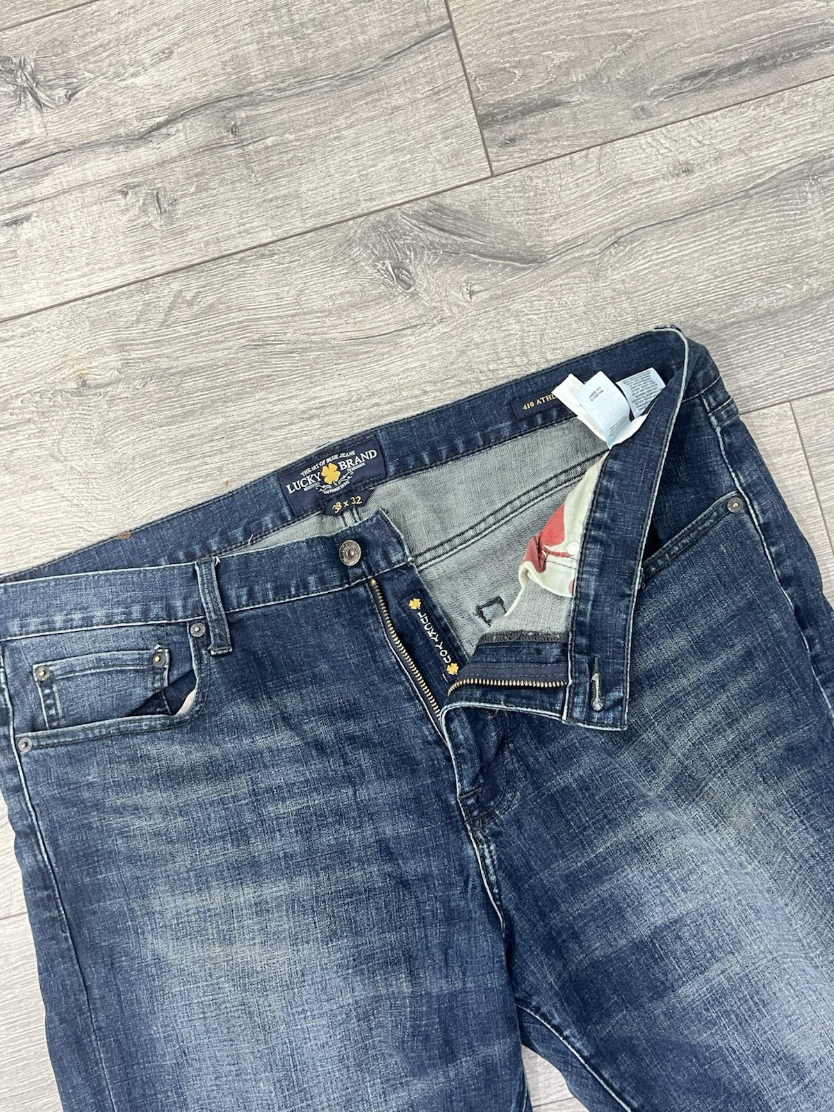Lucky Brand Men's Jeans 33x32 Blue Denim Straight Fit - photo 4