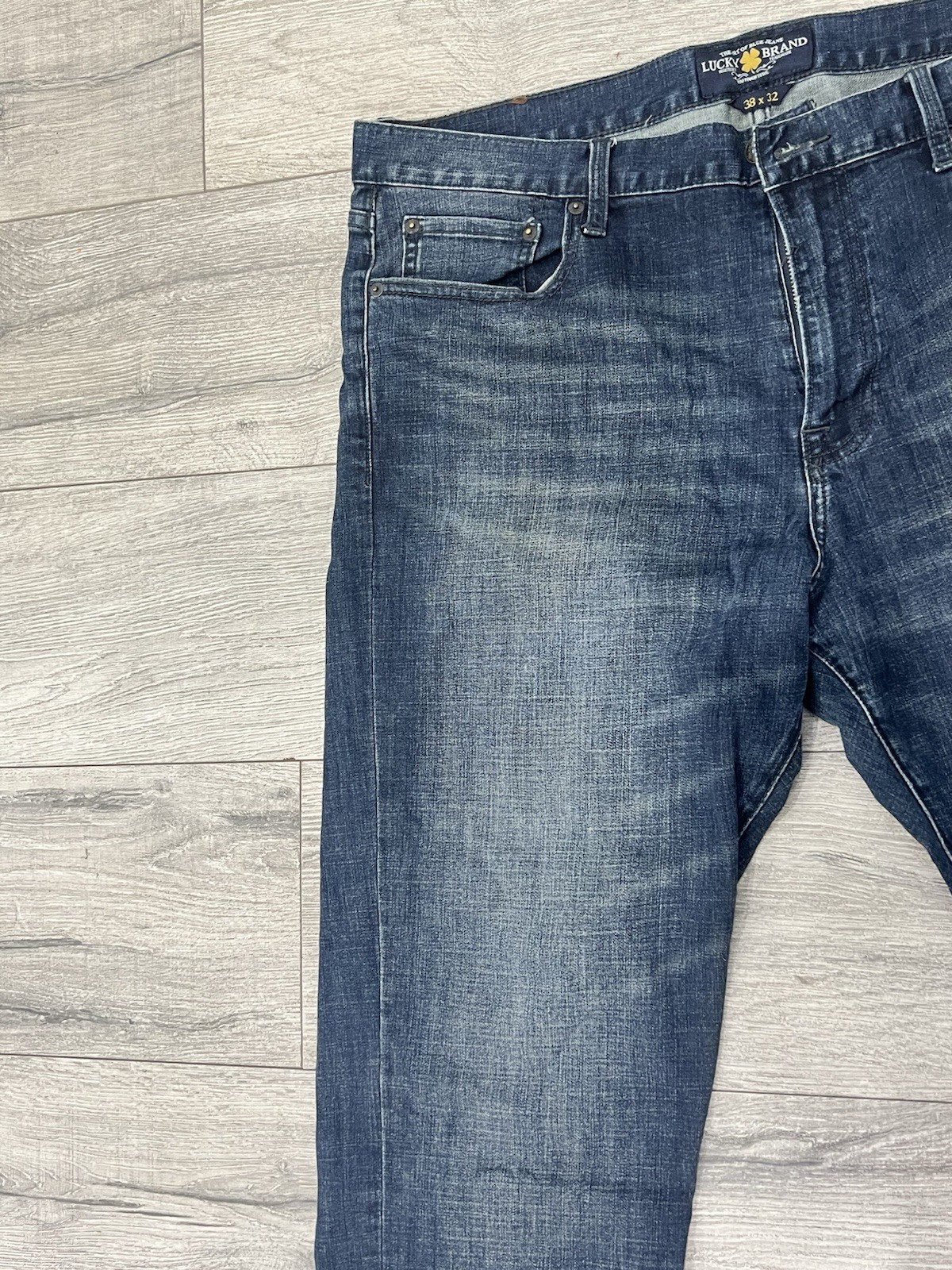 Lucky Brand Men's Jeans 33x32 Blue Denim Straight Fit - photo 5