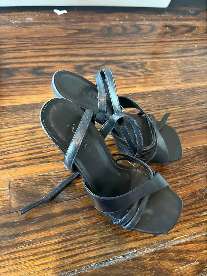 Black strappy heals from ALDO thumbnail