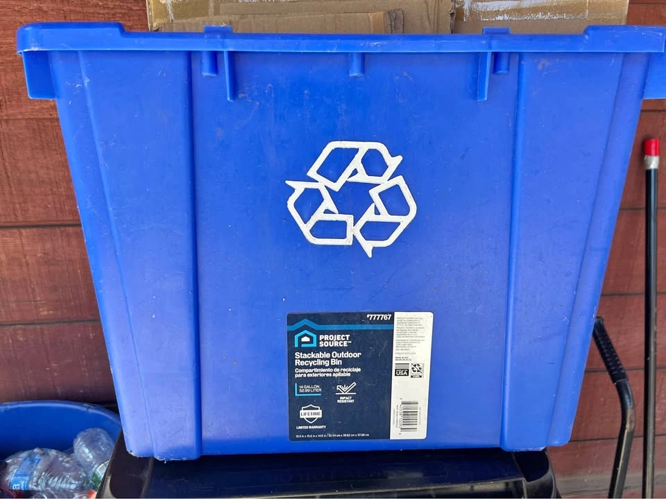 14 Gal. Blue Recycling Bin