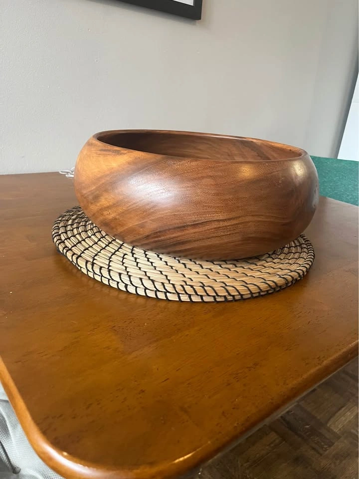 Brand New 12" Acacia Salad Bowl - photo 2