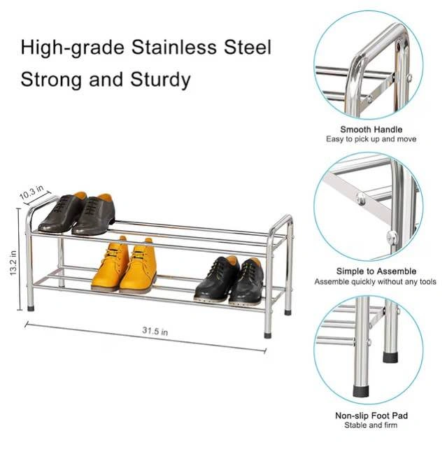 Metal Shoe Rack 31.5" Wide - photo 5