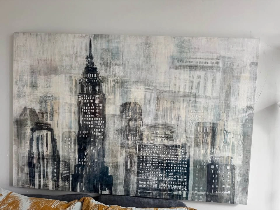 Large NYC Skyline Canvas Art (60" x 40") – Empire State Building - photo 4