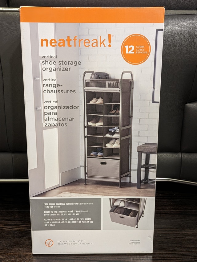 neatfreak! Vertical Cubby Storage Organizer (Brushed Nickel)