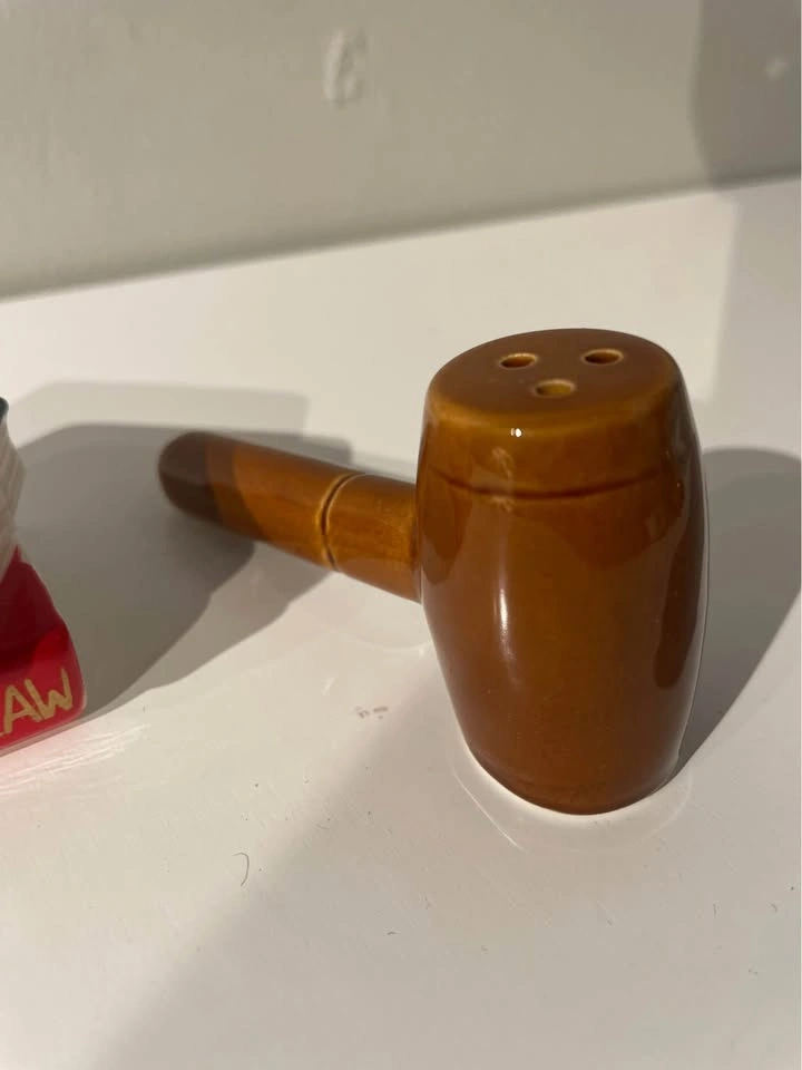 Law Themed Salt & Pepper Shakers, Books & Gavel - photo 3