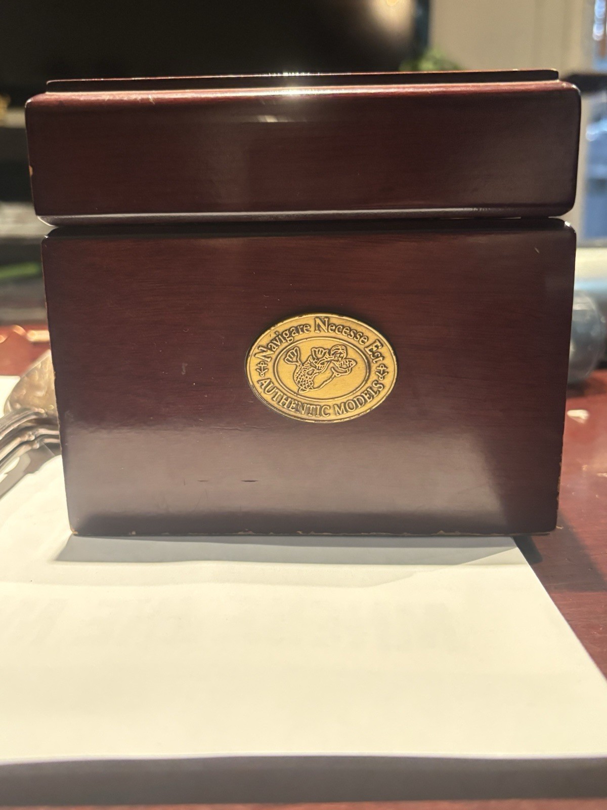 Vintage Authentic Models Mermaid Brass Nautical Chronometer Cloc - photo 2