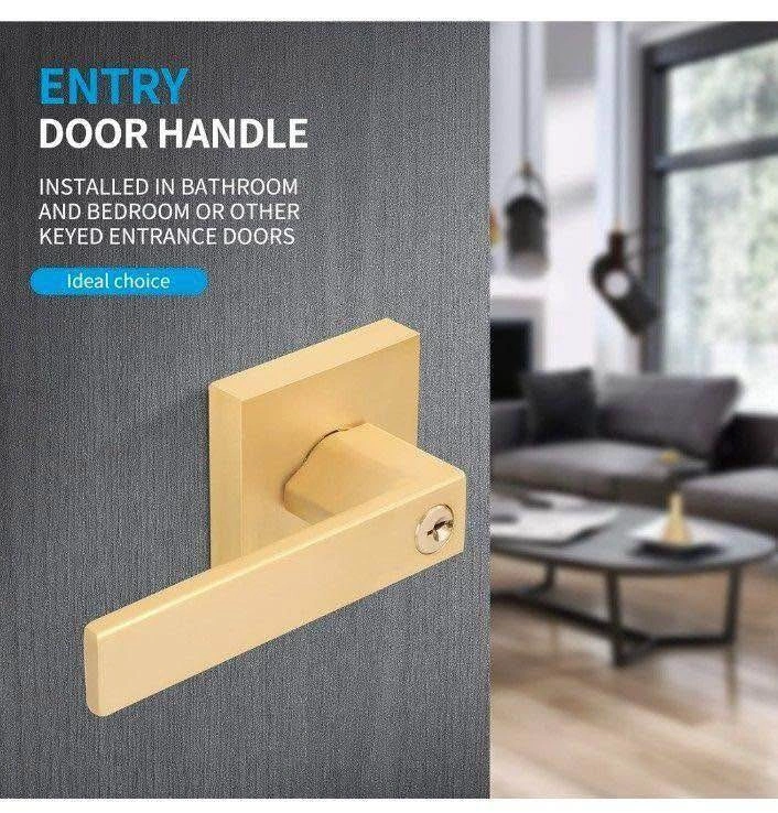 Door Lever Lock Handle Set (Gold) - 2 Available - photo 4