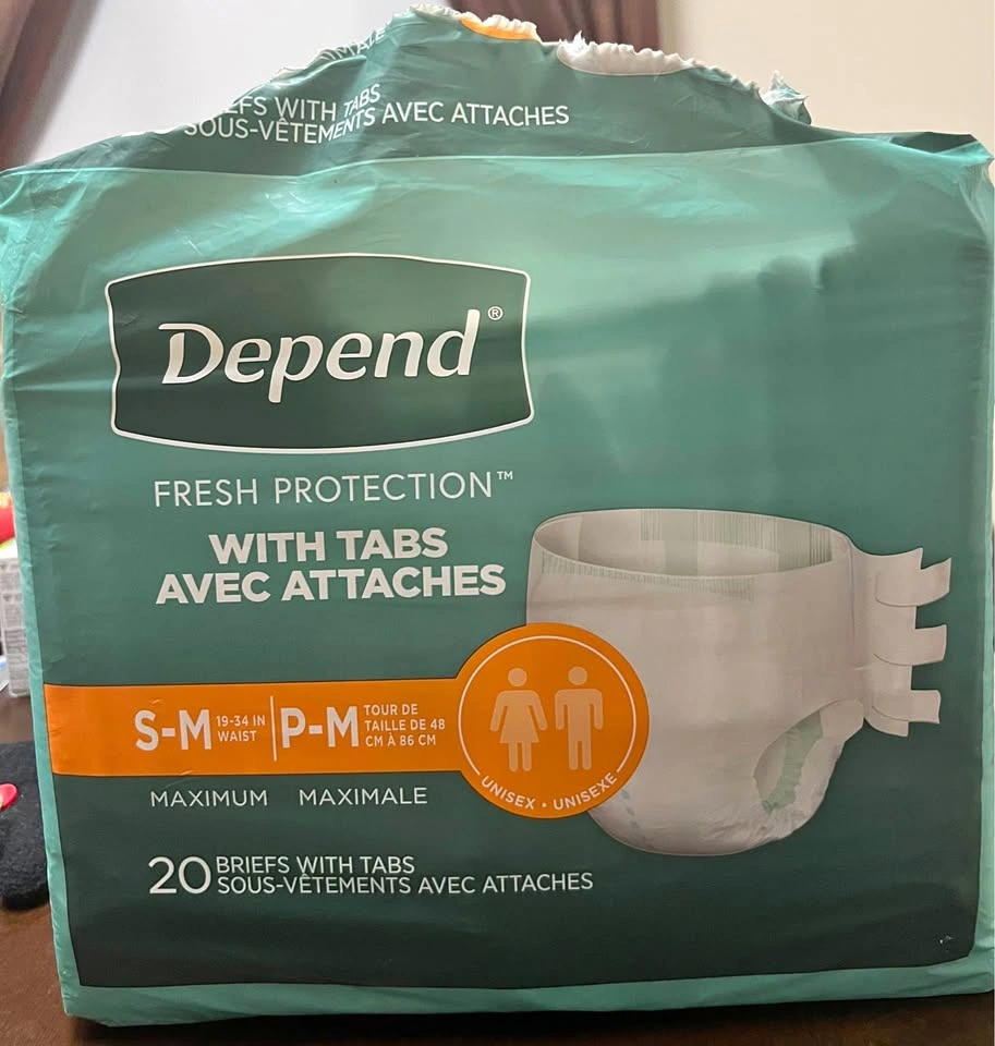 Depend Protection with Tabs Incontinence Underwear S-M
