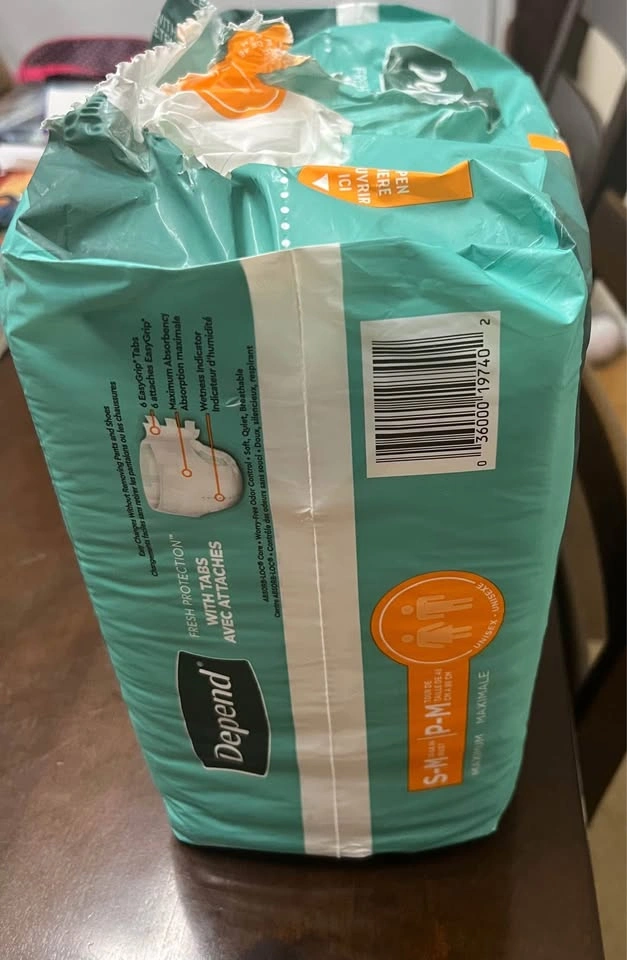 Depend Protection with Tabs Incontinence Underwear S-M - photo 3