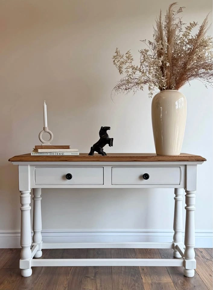 Solid Oak Console Table (Entryway/Sofa Table)