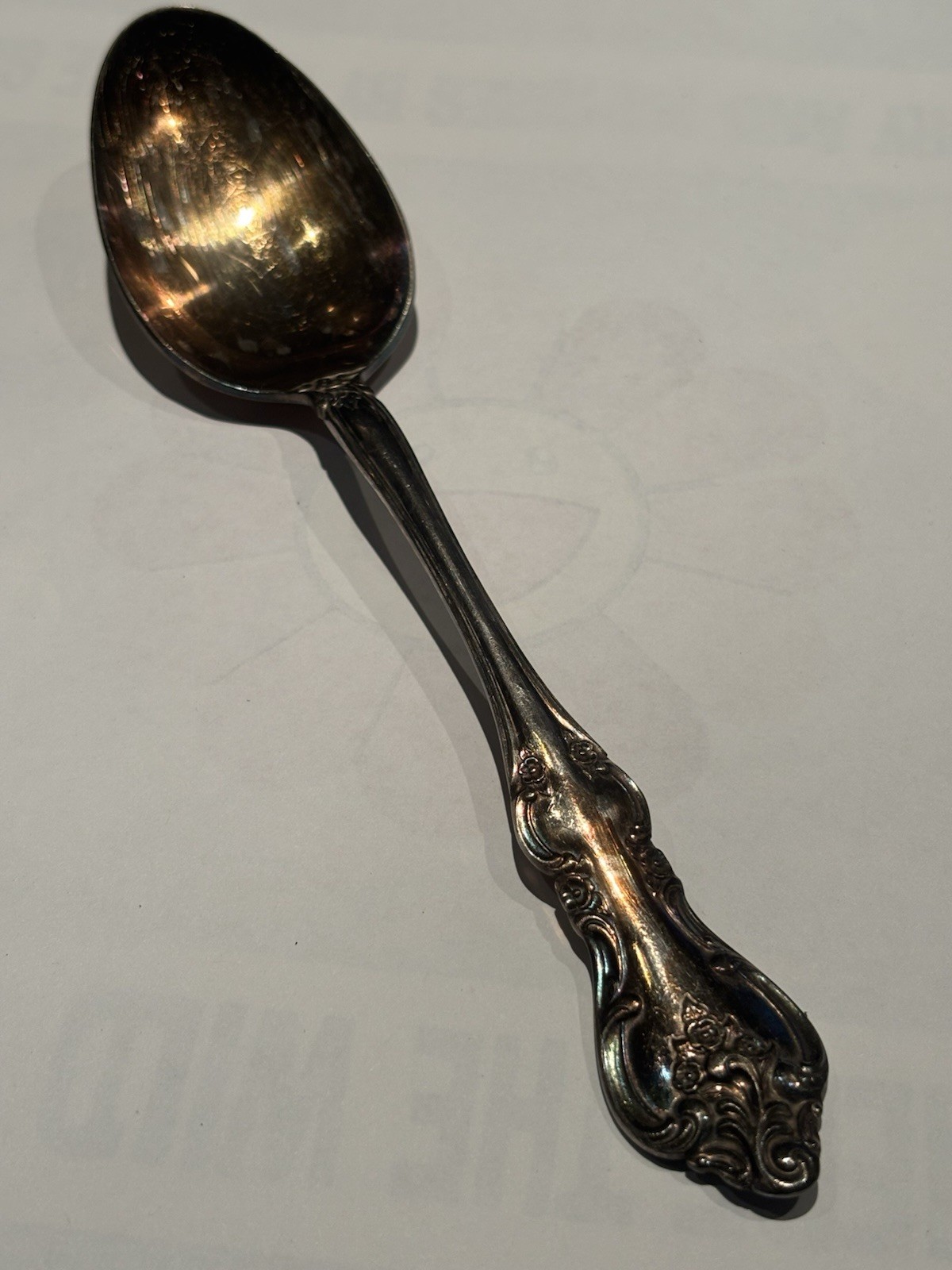 Vintage International DeepSilver Ornate Silverplate Serving Spoo