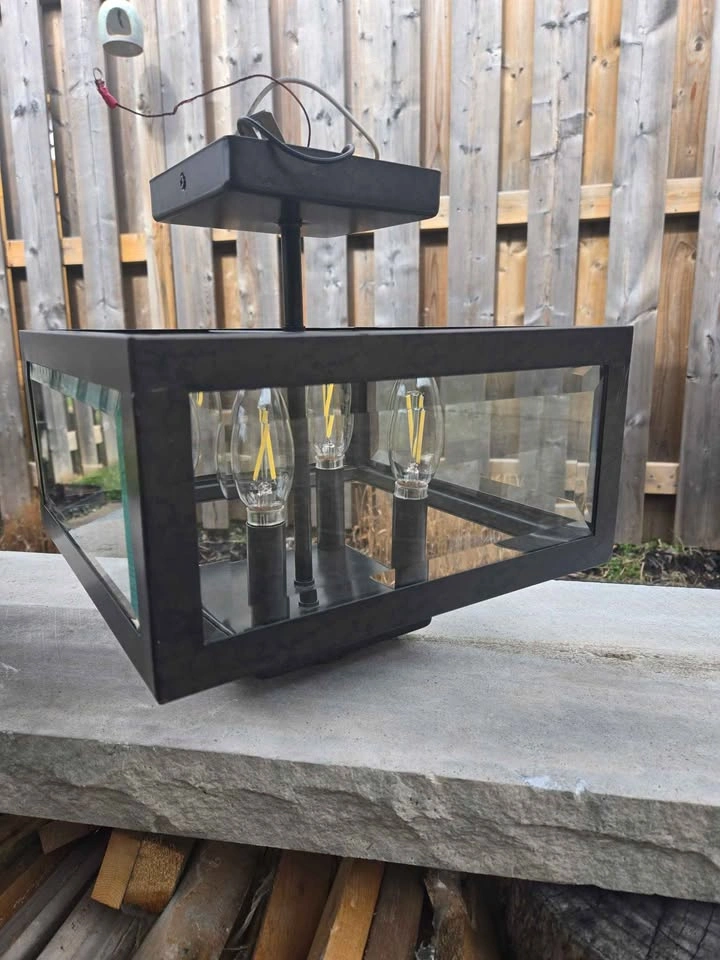 Hampton Bay 11-inch 4-light Semi-Flush Mount Light - photo 2