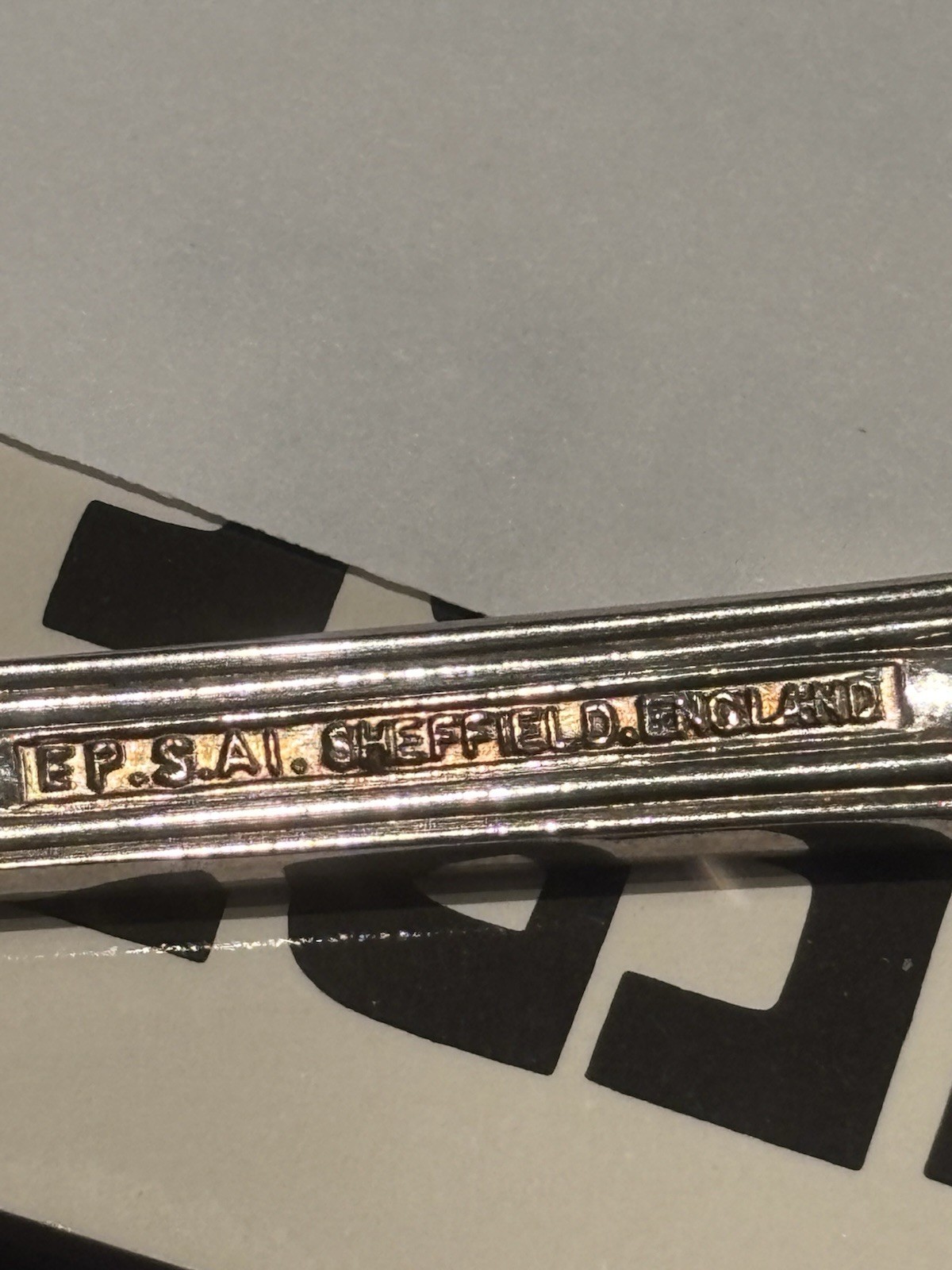 Vintage Sheffield England Silver Plated Salad Fork & Spoon, 9.5" - photo 2