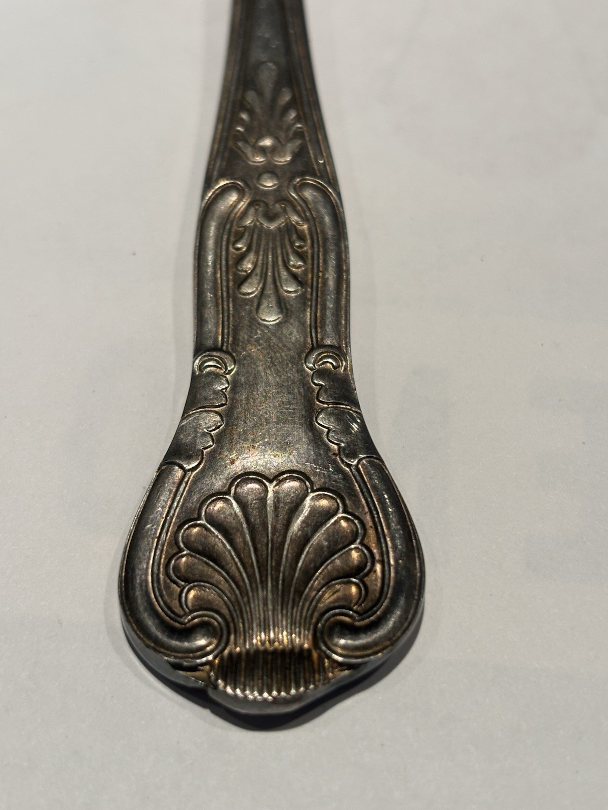 Vintage Sheffield England Silver Plated Salad Fork & Spoon, 9.5" - photo 3