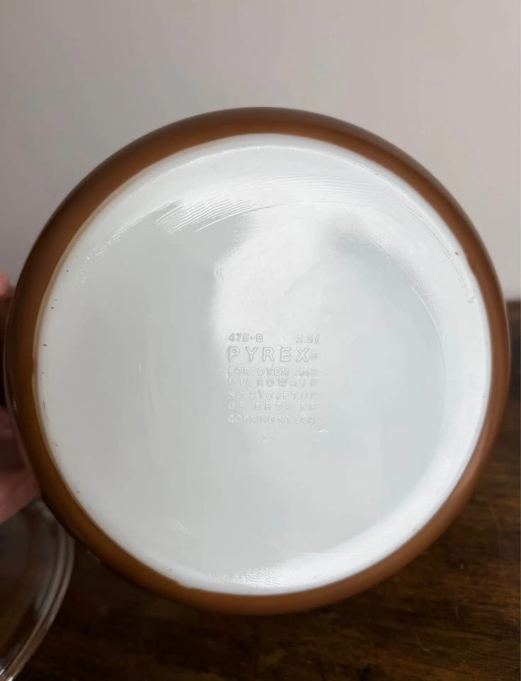 Vintage Pyrex Woodland 475-B 2.5L Casserole Dish with Lid - photo 3