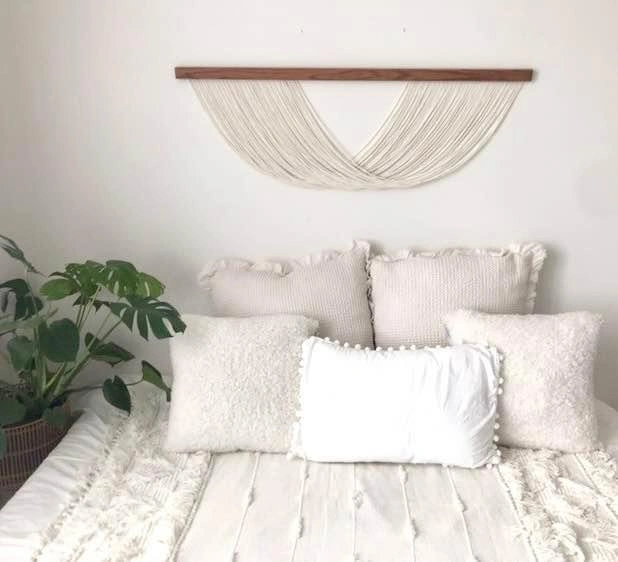 Modern Fiber Wall Art 48" Wide