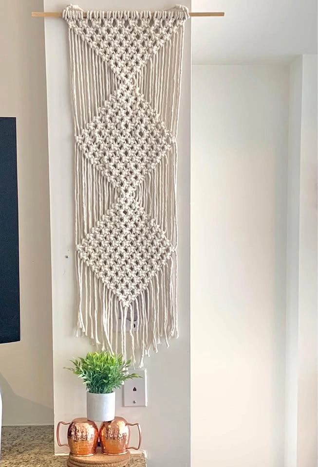 Macrame wall hanging long fall decor - photo 2