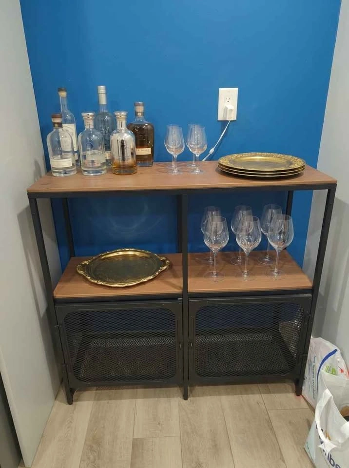 Ikea FJELBO Shelf Unit - Black # Wine Rack