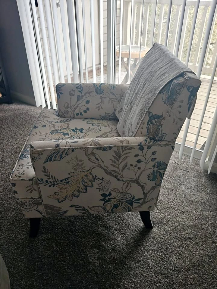 Elegant very good condition Armchair with Nail Head Trim (x 2)