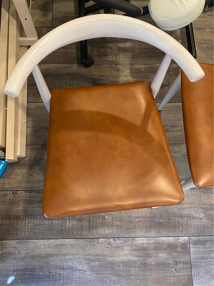Set of 4 Mid-Century Modern Dining Chairs - Metal Frame - photo 3