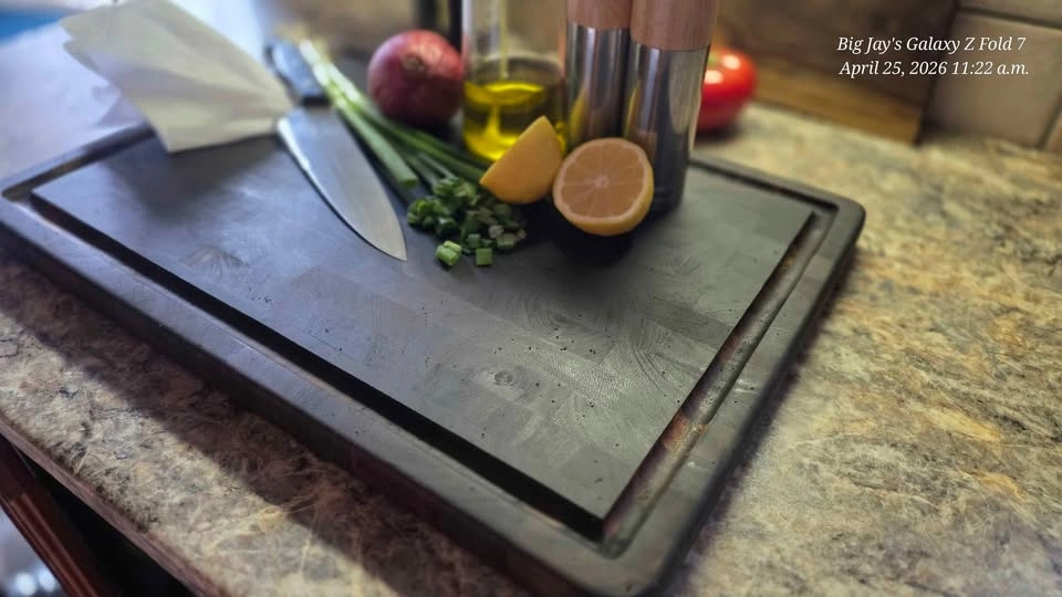 Ebonized Teak End Grain Cutting Board – 14” x 20” - photo 2