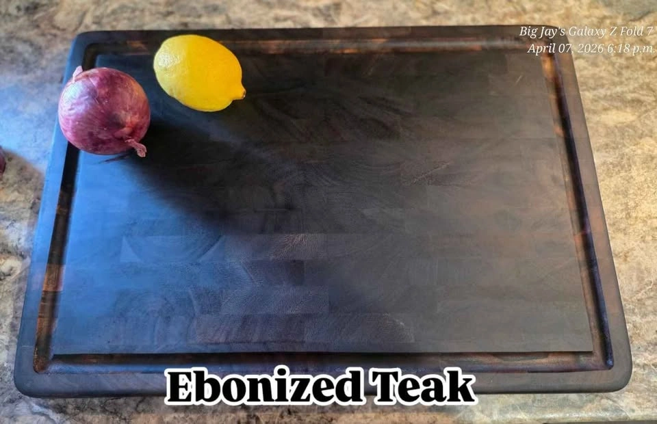 Ebonized Teak End Grain Cutting Board – 14” x 20” - photo 5