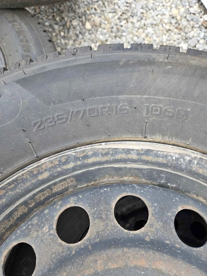 Winter tires and steel rims