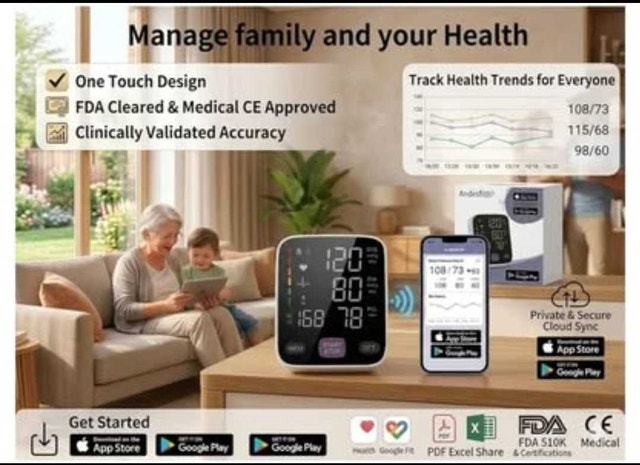 Automatic Bluetooth Blood Pressure Monitor - 17" & 21" XL - photo 2